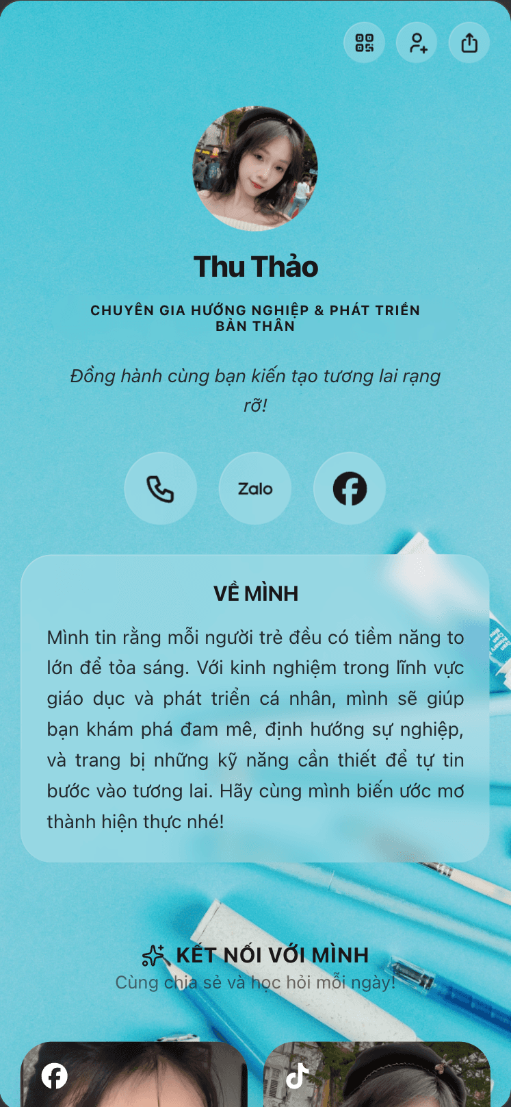 Trang bio của Thu Thảo trên viet.bio